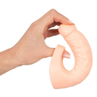 Męski strapon z ringiem erekcyjnym dildo realistyczne podwójna penetracja we dwoje 16cm wodoodporny