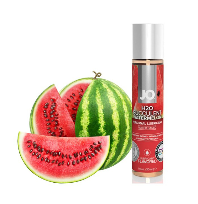 Profesjonalny lubrykant na bazie wody o smaku arbuzowym System JO H2O - Succulent Watermelon 30 ml