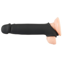 Wibrująca nakładka na penisa +8 cm z 10 trybami wibracji za pomocą bezprzewodowego pilota