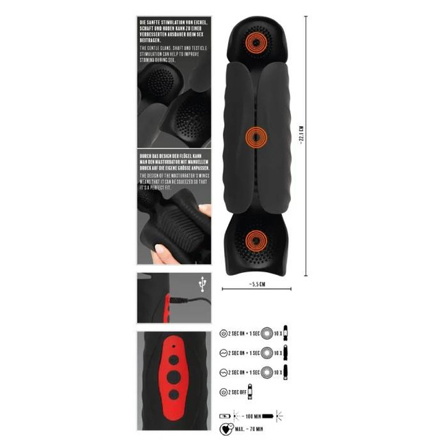 Masturbator "Trener Penisa" z 3 funkcjami