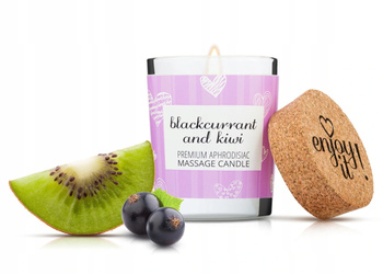 Swieca do masażu z feromonami o zapachu czarnej porzeczki i kiwi- 70ml
