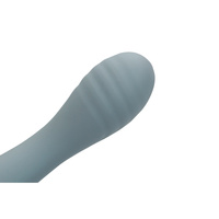 Poręczny akrobata – nieduży, bardzo elastyczny wibrator do punktu G, z główka, 18 cm, wkładane 12 cm, płynny silikon