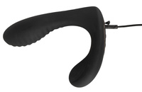 Masażer prostaty stymulator analny 2 silniki silne wibracje i stymulacja krocza na pilota 15,4 cm ø4,1 cm silikon