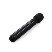 Sensual - Seksowny Adam: lukusowa duża różdżka wand z cyfrowym wyświetlaczem, do łechtaczki, sutków i całego ciała, hebanowa czerń, silikon, 29,8 cm