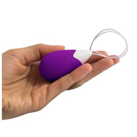 Fioletowe jajeczko z wibracjami dla dwojga sterowane bezprzewodowym pilotem