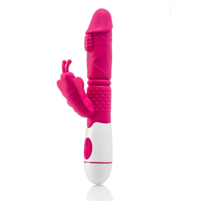 Wibrator z motylkiem ładowany przez USB