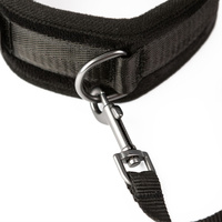 Wyściełana obroża i smycz SEI MIO, soft BDSM, bondage