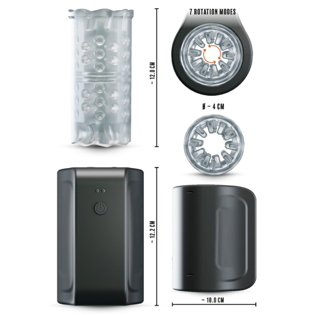 Sex masturbator rotujący, kubkowy sztuczna pochwa