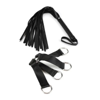 12-częściowy mega zestaw do BDSM, bondage, wiązanie, tortury sutków, neopren, w kolorze czarnym 