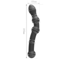 Dwustronne dildo do stymulacji punktu G i anusa – rozmiar XXXL (22,5 cm)