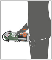 Duży masturbator 3w1 z wibracjami, ruchem posuwistym, z grzaniem i świecącą czaszką