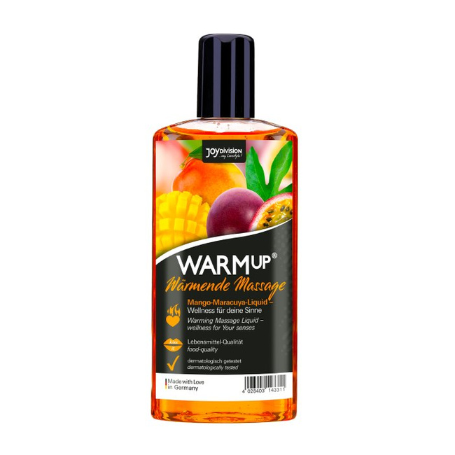 Rozgrzewający olejek do masażu Mango/Marakuja WARMUp!