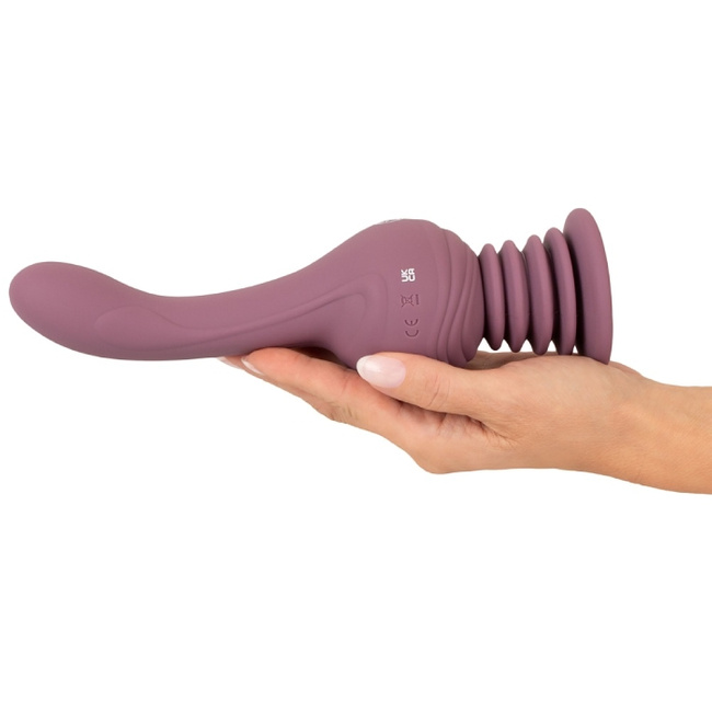 Wibrujący mocarz – ultrasilny wibrator do punktu G, z przyssawką, 23,5 cm