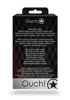 Korek analny Butt Plug srebrny rozmiar M 3,4 cm z kryształem serduszkiem