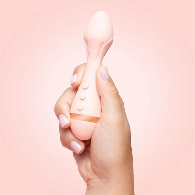 Canberra wibrator bullet, z płatkami, brzoskwiniowy Rose 2 VUSH