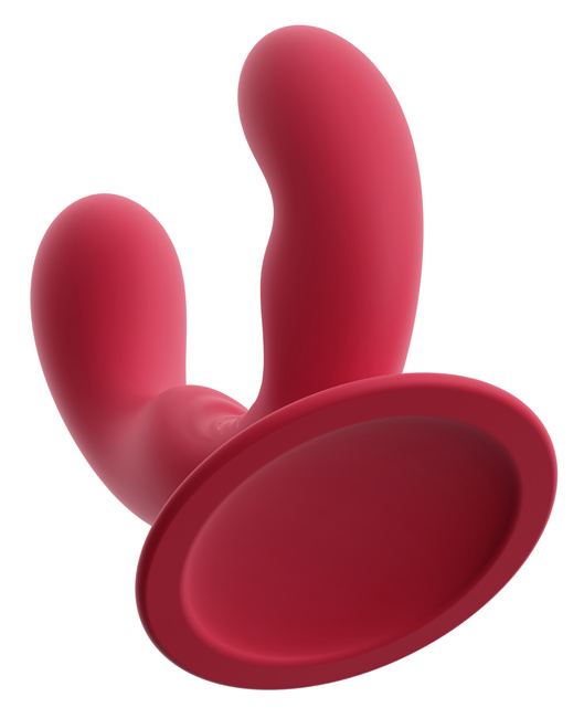 Uśmiechnięty wibrator waginalno-analny z przyssawką, 9 trybów wibracji, wodoodporny, silikon