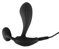 Silikonowy, dwusilnikowy, spacerowy masażer prostaty i krocza na pilota