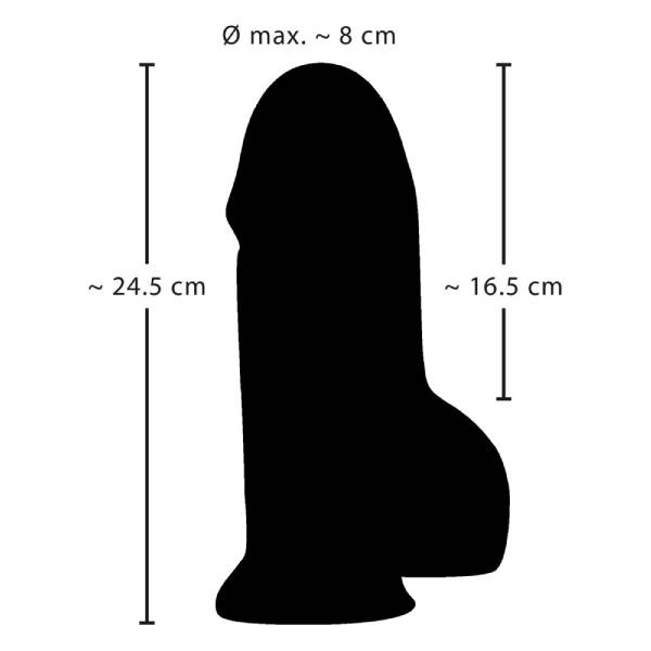 Cielisty realistyczny penis żylasty 24,5 cm Lolo