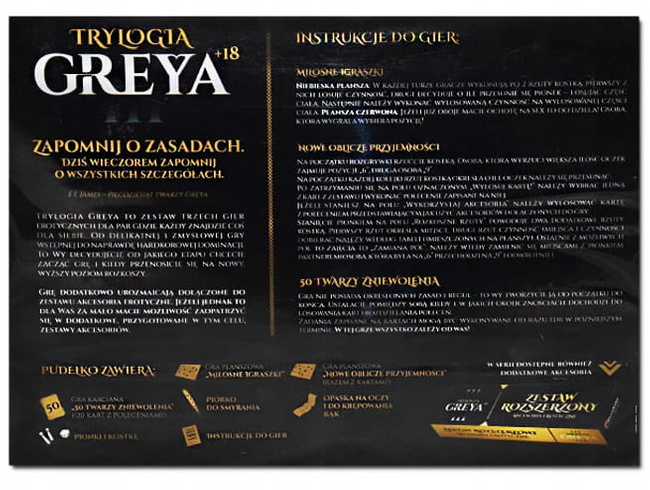 Trylogia Greya - zestaw trzech gier erotycznych