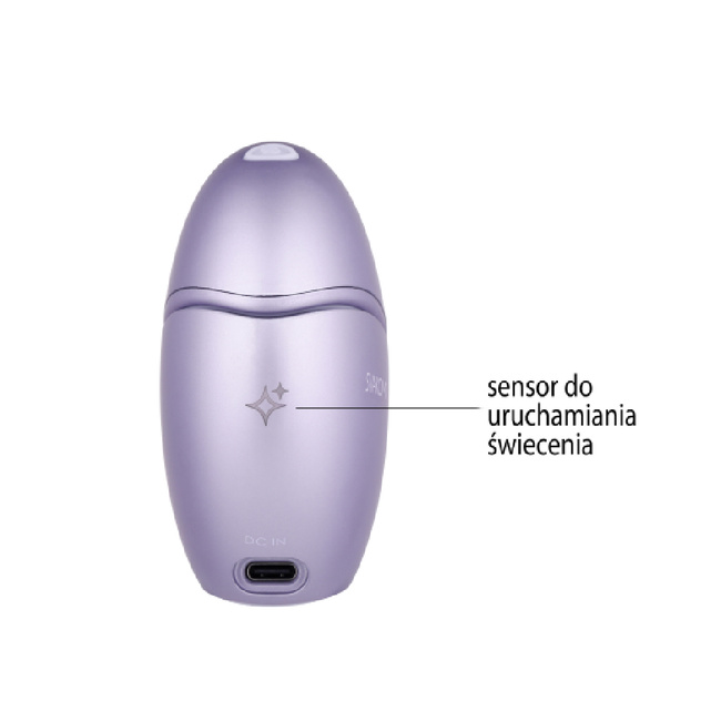 Gwiezdny orgazm  – bezdotykowy soniczny stymulator łechtaczki sterowany smartfonem, z wyświetlaczem nieba