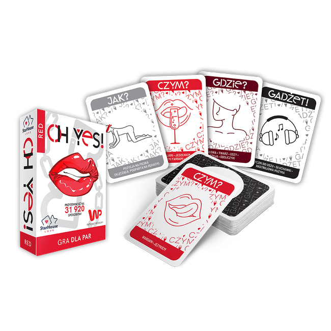 Karciana gra erotyczna dla par OH YES! RED seks randka prezent