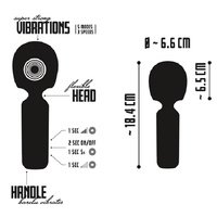 Dynamiczny, bardzo silny masażer wand z dużą główką na elastycznym przegubie i antydrganiowa izolacja rączki
