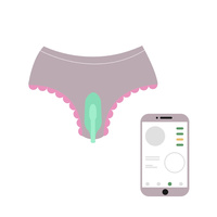 Jajeczko FitCute o podwójnym rozmiarze, responsywne, do treningu mięśni Kegla, sterowany smartfonem