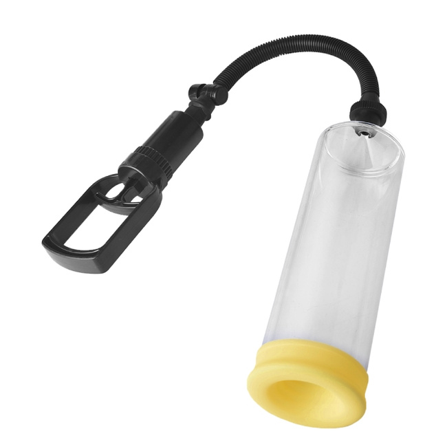 Pompka do penisa z trzema wymiennymi uszczelkami, 23 cm, Ø 7,2 cm, ring erekcyjny w prezencie