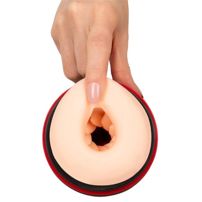 Masturbator dwusilnikowy ze sterowaną siłą nacisku na penisa, funkcją ssania i rozkosznymi kobiecymi jękami i WYNE 6