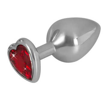 Metalowy analny korek z Serduszkiem