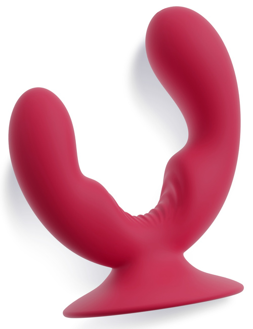 Uśmiechnięty wibrator waginalno-analny z przyssawką, 9 trybów wibracji, wodoodporny, silikon