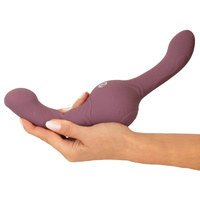 Wibrujący tytan – dildo dwustronne z ultrasilnymi wibracjami 