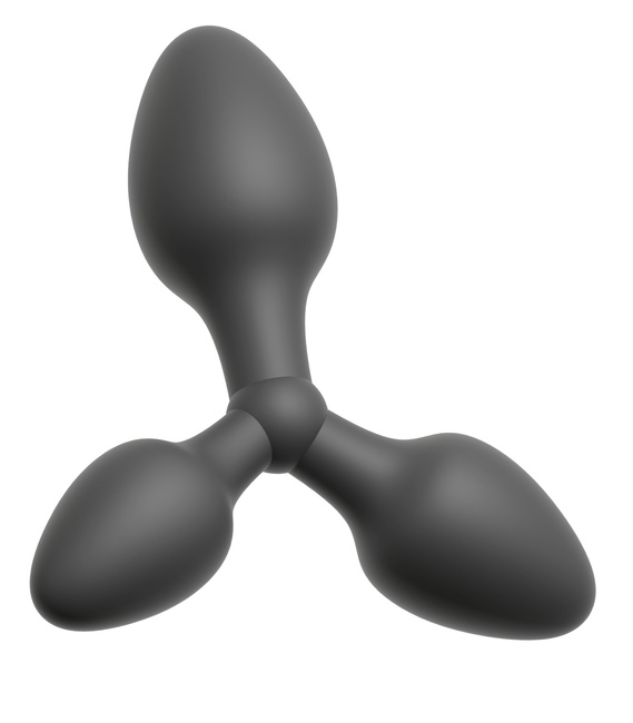 3w1 zestaw – 3 połączone korki analne Ø2,9 cm, Ø 3,4 cm i Ø 3,9 cm, bardzo elastyczne, silikon