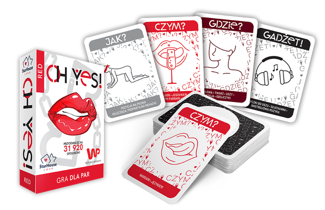 Karciana gra erotyczna dla par OH YES! RED seks randka prezent