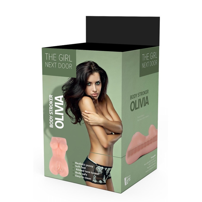 Ciasna cipka napalonej pielęgniarki Olivii, realistyczny masturbator anatomiczny z talią i piersiami
