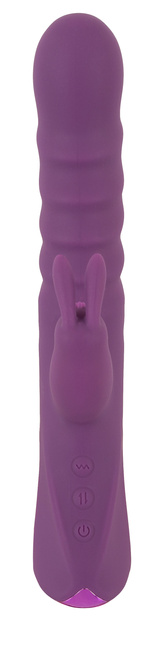 Purpurowy Superbohater– super wibrator posuwisty, z wibracjami główki i królikiem do łechtaczki