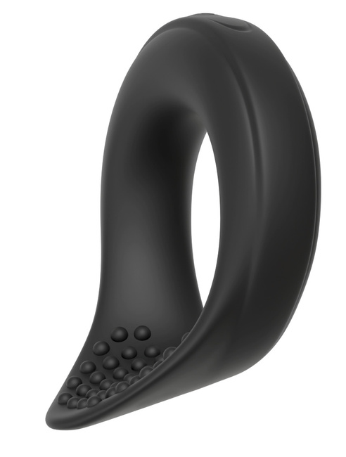 Wibrujący pierścień ring erekcyjny stymulacją jąder, 2 generatory wibracji, silikon, wodoodporny IPX7, Ø 4 cm (rozciągliwe)
