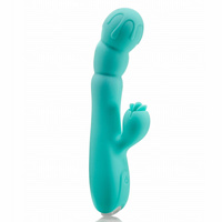 Wodoodporny wibrator z nowoczesnym stymulatorem clitoris