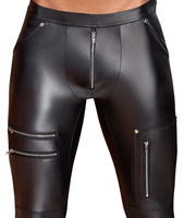 Joggery męskie, fetish joggers, wetlook pants, spodnie wąskie, dopasowane skinny, z zamkami w nogawkach