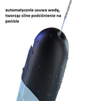 Pompka do penisa wodna i powietrzna, automatyczna, 3 tryby ssania, rozmiar uniwersalny