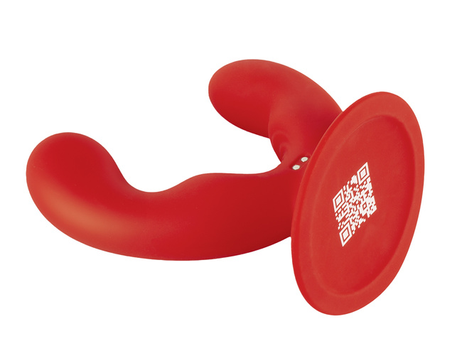 Uśmiechnięty wibrator waginalno-analny z przyssawką, 9 trybów wibracji, wodoodporny, silikon