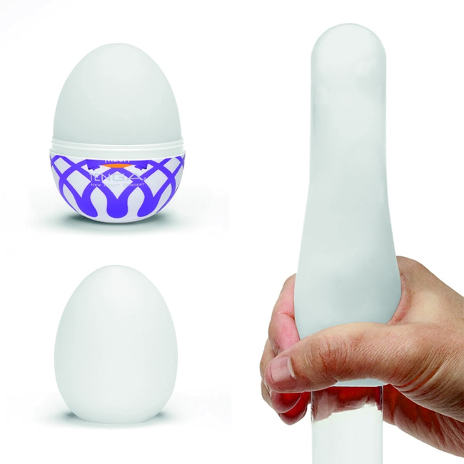 Sieć doznań - masturbator jajko Tenga EGG Mesh o frezowaniu w gęstej sieci, seria Wonder (REGULAR)