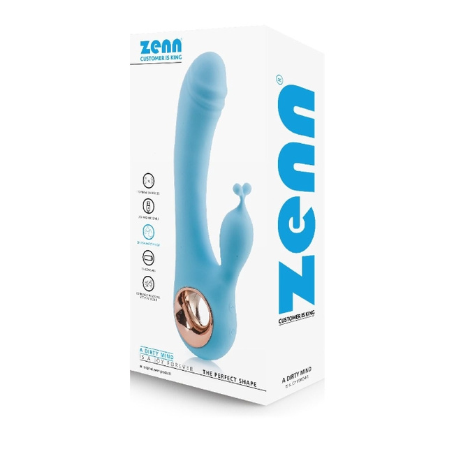 Silnie wibrujący figlarz z króliczkiem o długich silnie drgających uszach