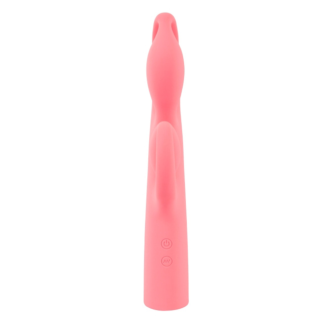 Królik Alicji – bajeczny elastyczny wibrator z królikiem do łechtaczki, 25 cm I wkładane 13,3 cm, silikon, IPX7
