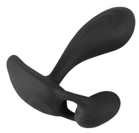 Silikonowy, dwusilnikowy, spacerowy masażer prostaty i krocza na pilota