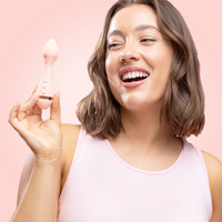 Canberra wibrator bullet, z płatkami, brzoskwiniowy Rose 2 VUSH