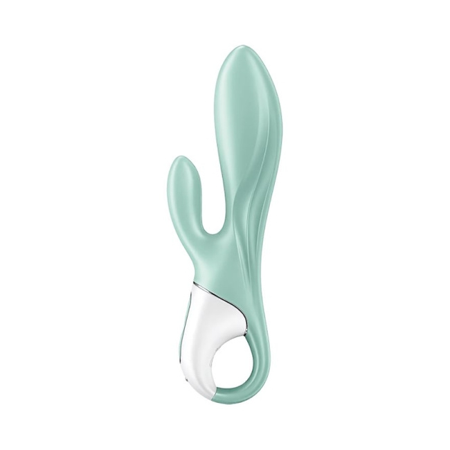 Nadmuchiwany wibrator z króliczkiem sterowany aplikacją silikonowy 2 silniki, 12 wibracji 20,4 cm 