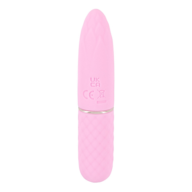 Liliowy prosty mini wibrator do kosmetyczki, do waginy i anusa, super silne wibracje, 10,5 cm, Cuties 5 generacji