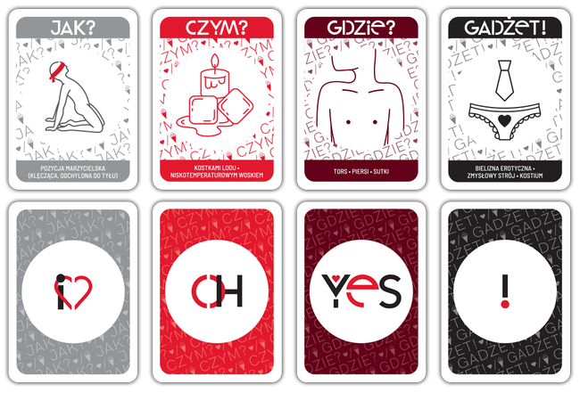 Karciana gra erotyczna dla par OH YES! RED seks randka prezent