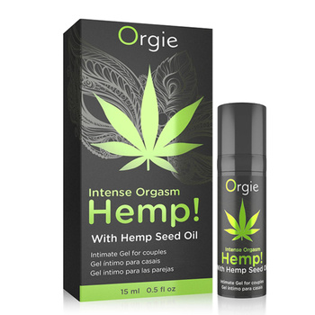 Żel zwiększający doznania z wyciągiem z nasion konopi